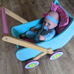 Doll Stroller With Baby Doll