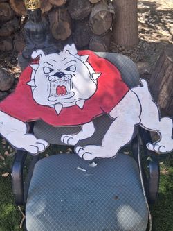 Fresno State Bulldog cut out