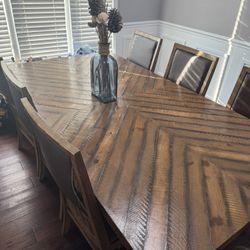 Kitchen Table W/6 Chairs 