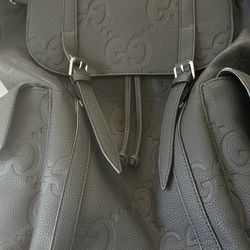 Luxury All-Black Leather Backpack – Italian Made