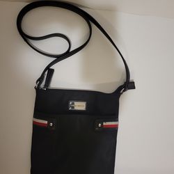 Tommy Hilfiger Women's Crossbody Bag Black White  Red
