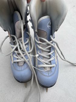 Blue Figure Ice Skates with Blades