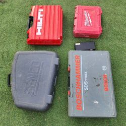 Empty Power Tools Hard Cases Lot of 5