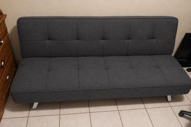 Gray Futon Sofa Bed - $85 obo