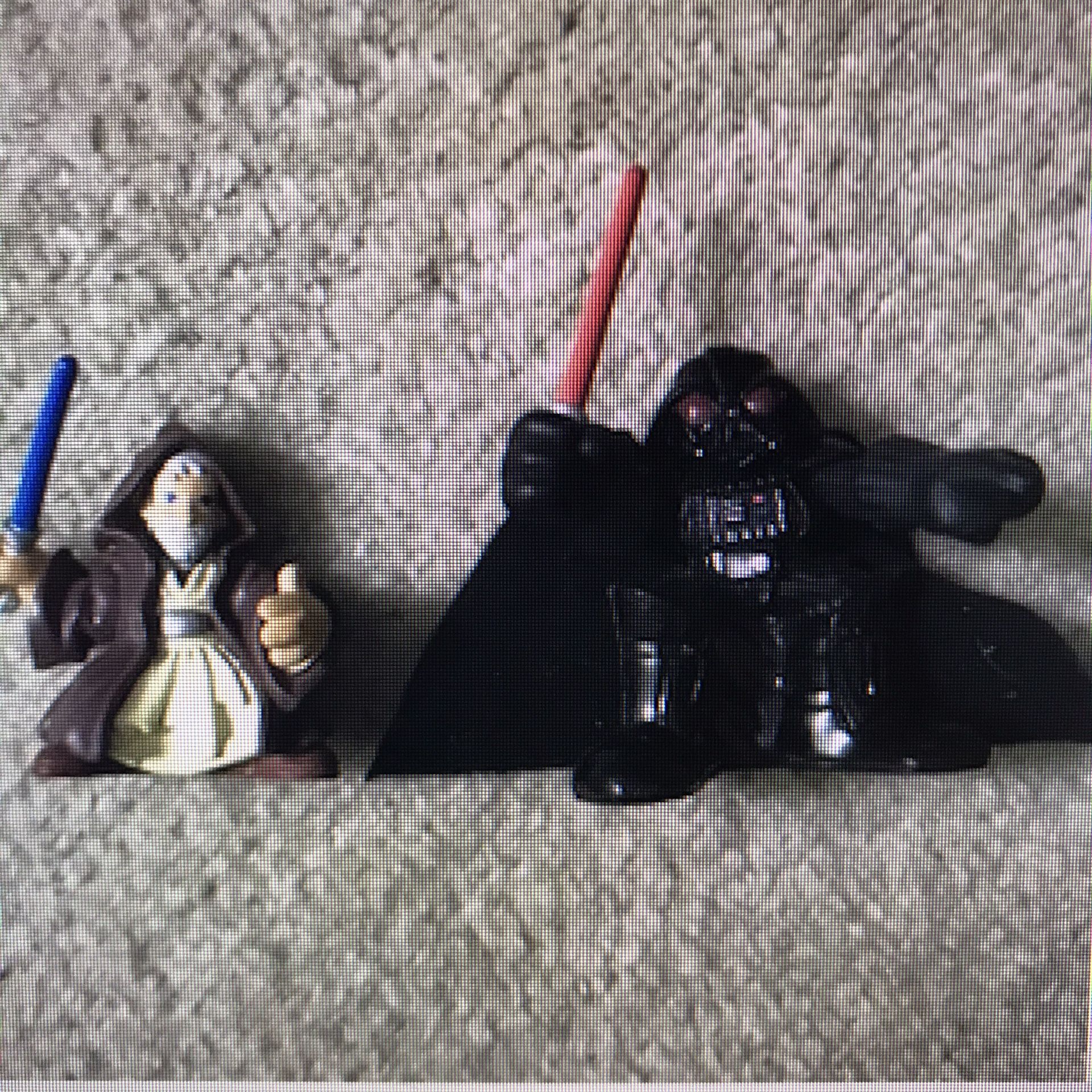 Star Wars Playskool Galactic Heroes: Obi-wan Kenobi and Darth Vader
