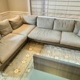 Flexform Feel Good Sectional Sofa And Throw Pillows 