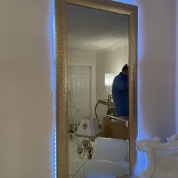 Tall, Gold Mirror