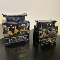 Vintage Asian Jewelry Boxes 
