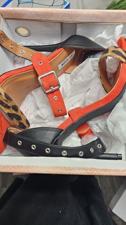 Cape Robbin “Infuse” Heels – Red, Leopard & Black – Size 9.5 (New in Box)