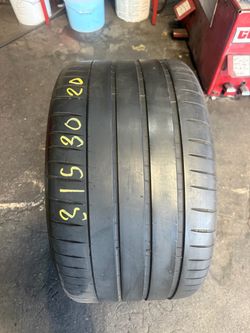 20” tire single michelin 315/30/20 semi new with free installation $75