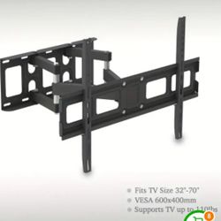 Soporte de TV de doble péndulo de gran base de 32-86 pulgadas Tmds-101 Rodamiento 110.23LB/Vese600*400/Superior e inferior-10~ 10°