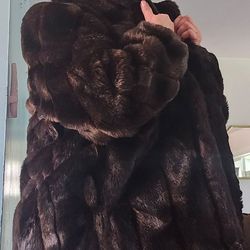Mariel Vintage Faux Fur Coat