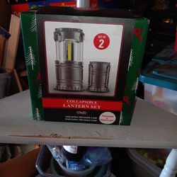 Double Collapsible Lantern Set
