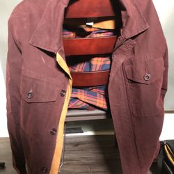 Red Timberland Canvas Coat - Men’s L