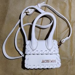 Jacquemus Chiquito White Leather Hand Bag Purse
