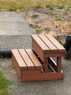 Outdoor step for hot tubs