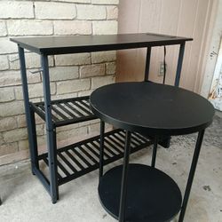 2 Black End Tables