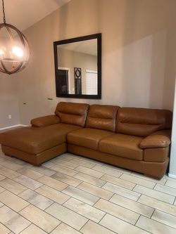 Real leather sofá