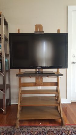 World Market | Industrial Art Easel TV Stand