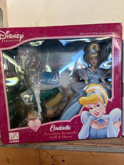 Disney Cinderella Porcelain Keepsake Doll & Horse