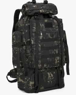 70L Tactical Military Backpack for Men - Waterproof Hiking & Hunting Pack with MOLLE system 