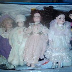 Vintage Porcelain Dolls 