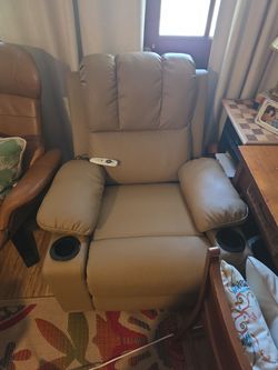 electric fake leather vibrating swivel rocking recliner