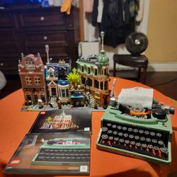 Lego Ideas Typewriter 21327 & Boutique Hotel 10297 Built Sets