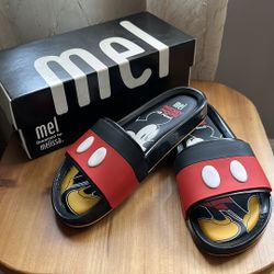 Mel by Melissa Beach Slides Mickey Mouse