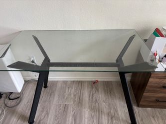 Glass desk