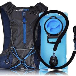 Hydration Backpack Running, with 2L Water Bag Pack Black