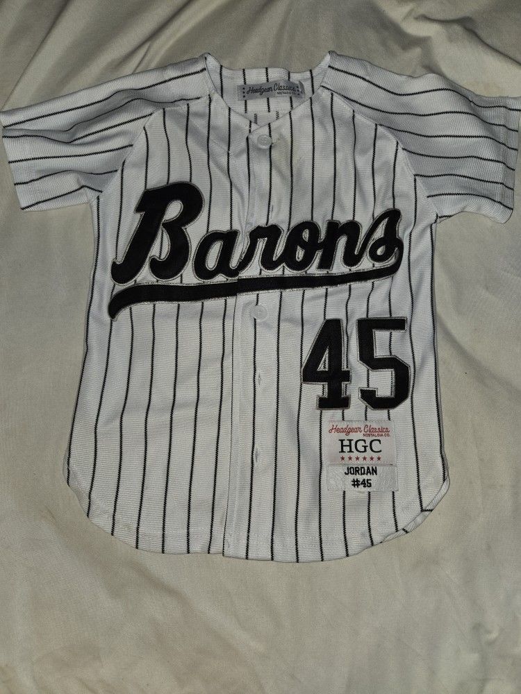 Headgear Classics Kids Birmingham Barons Michael Jordan Baseball Jersey. From The Jordan Baseball Era. Which Makes This Special Amd Rare
