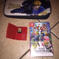 N.switch Games And Carry Case Only