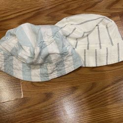 Little Co Baby Sun Bucket Hats Organic Cotton Cotton/Linen Hats 6-24 Mo Months