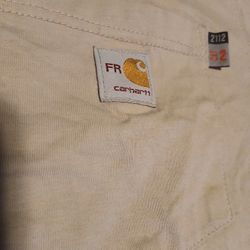 Carhartt Flame Resistant Khaki Work-dry® T-Shirt/MEDIUM  Welder  Work Wear