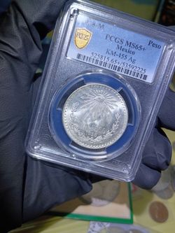 1938 PCGS ms65 Plus Mexico Peso