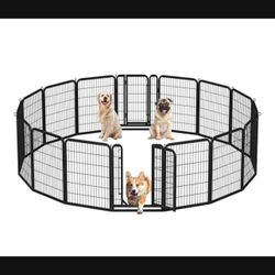 Dog Playpen Outdoor, 32 inch 16 Panels Dog Pen.