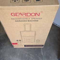 Karaoke Machine with 15" Screen – Bluetooth Speaker – 2 Wireless Mics – 1000W – Portable Party System