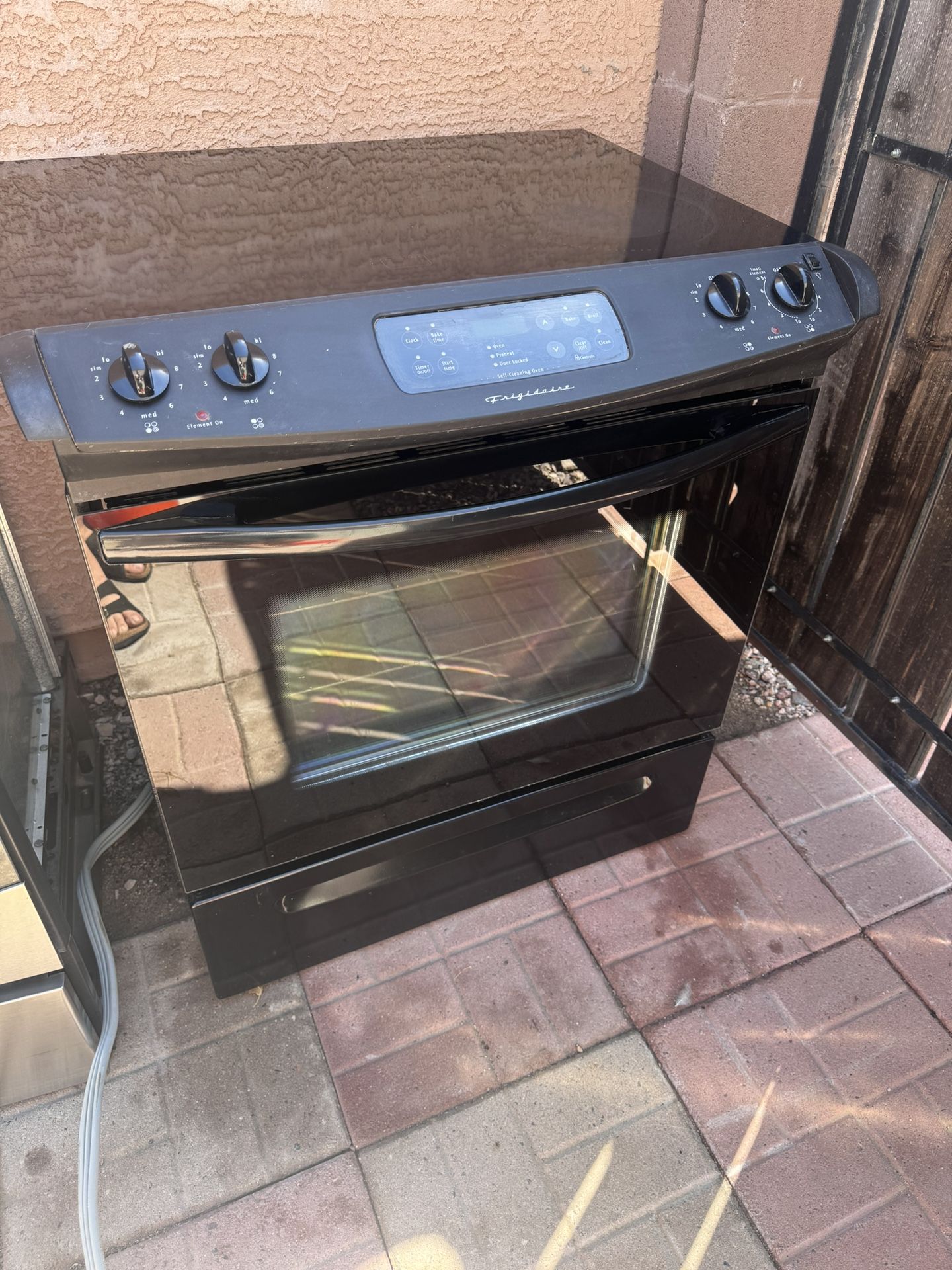 Slide In Stove Electric Black