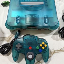 Ice Blue Nintendo 64, Japanese Version