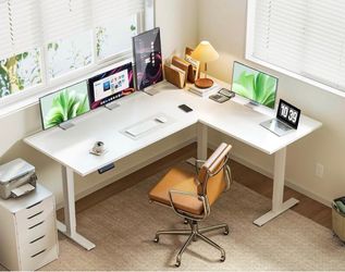 63'' Ergonomic Sit-Stand Corner Desk • NEW IN BOX
