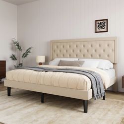 Brand New King Size Bed Frame With A Brand New Mattress Included $500 - Free Same Day Delivery