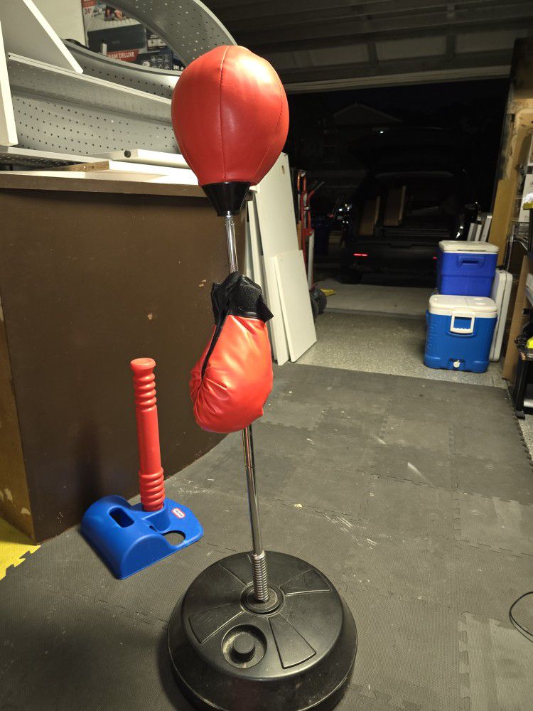 Kids Punching Bag And Gloves