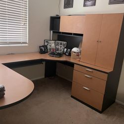 Heavy Duty U Shaped Office Desk $300