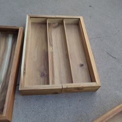 3 Wood Drawer Extendable Organizer 