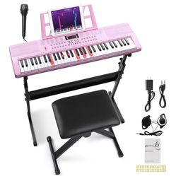 Brand New In Box Piano/Keyboard (Pink)