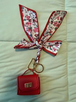 Red purse keychain