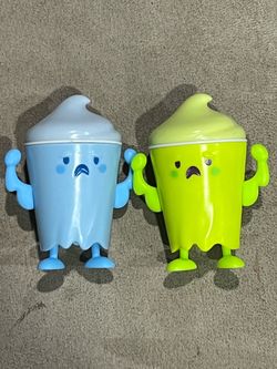 Wendys Frosty Frights Coolie Ghoulie & Chase Variant 2024 Green Figure set of 2