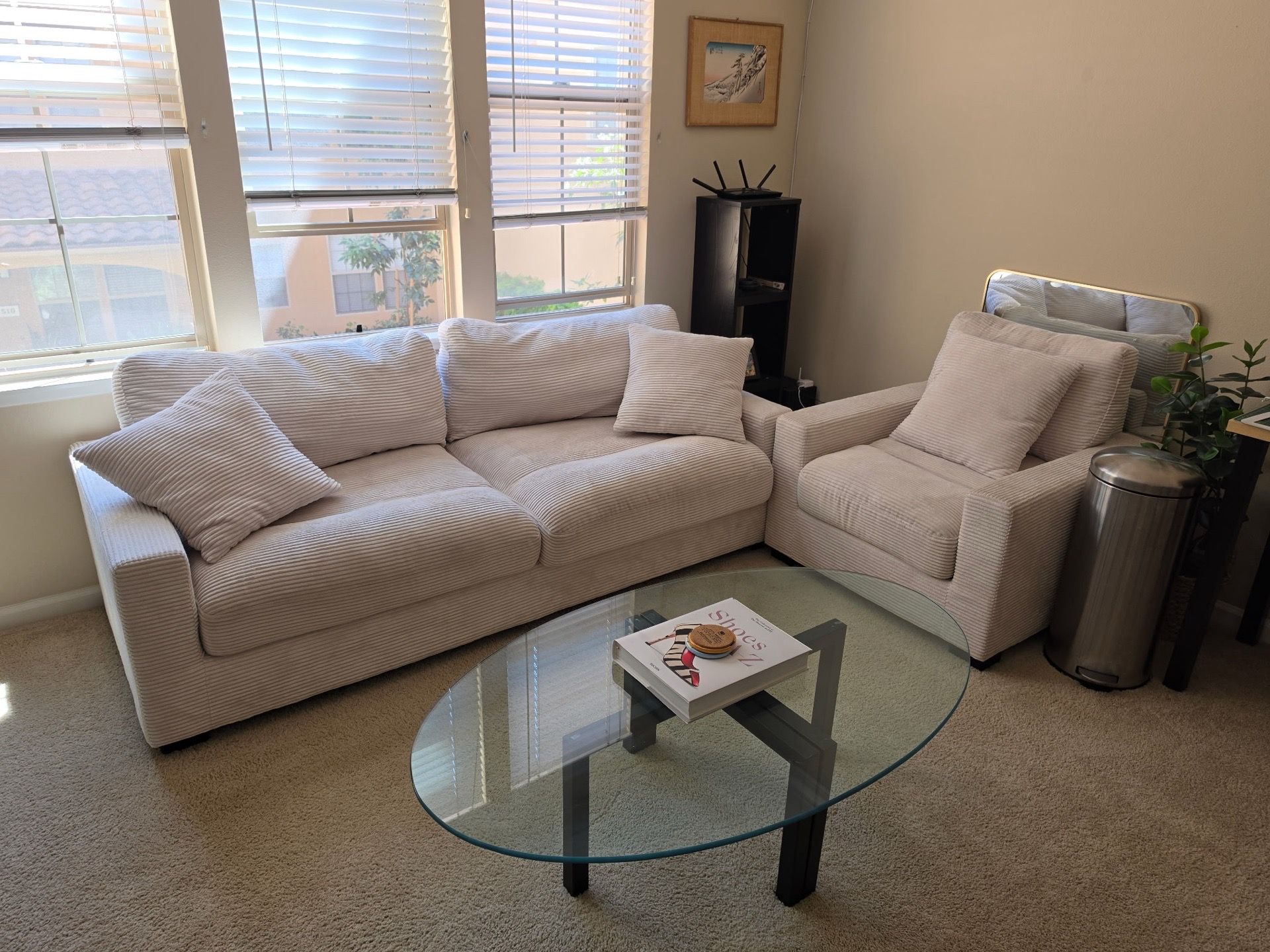 Couch and coffee table set