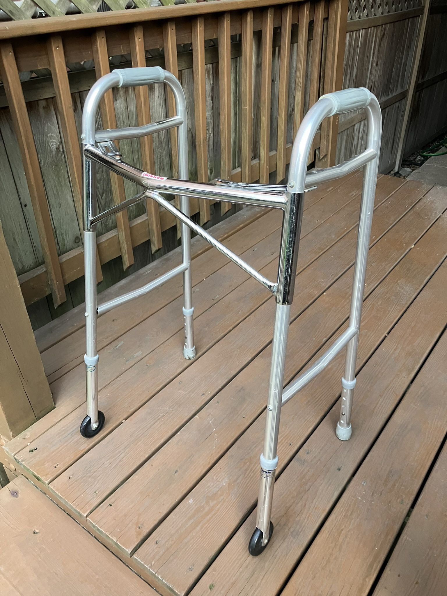 Guardian Red Dot Folding Walker - Excellent Working Condition 